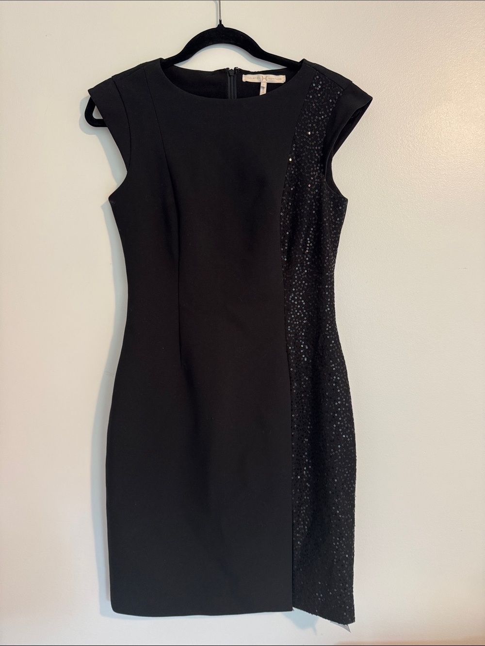 Halston Heritage Sequin Cocktail Dress